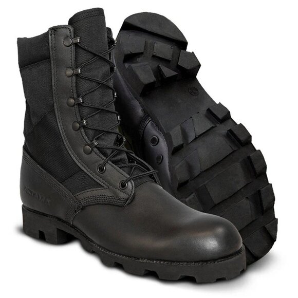 Altama Black Military PX Jungle Boot Size 13 R Men's Reenactment Vietnam Punk - Picture 1 of 11